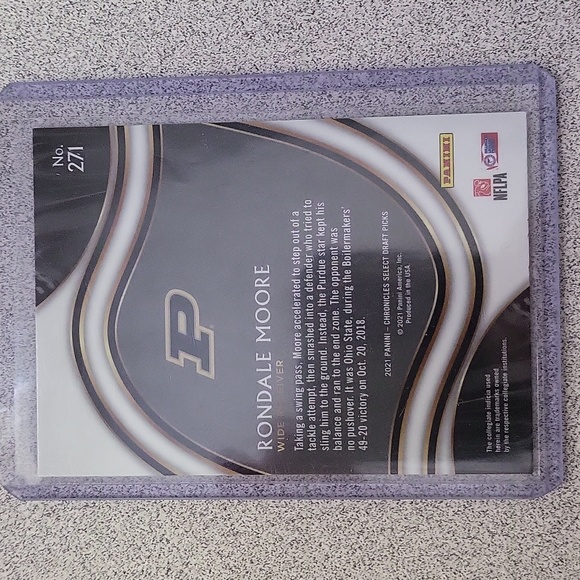 2021 Panini Chronicles Select Draft Rondale Moore RC - Picture 2 of 2